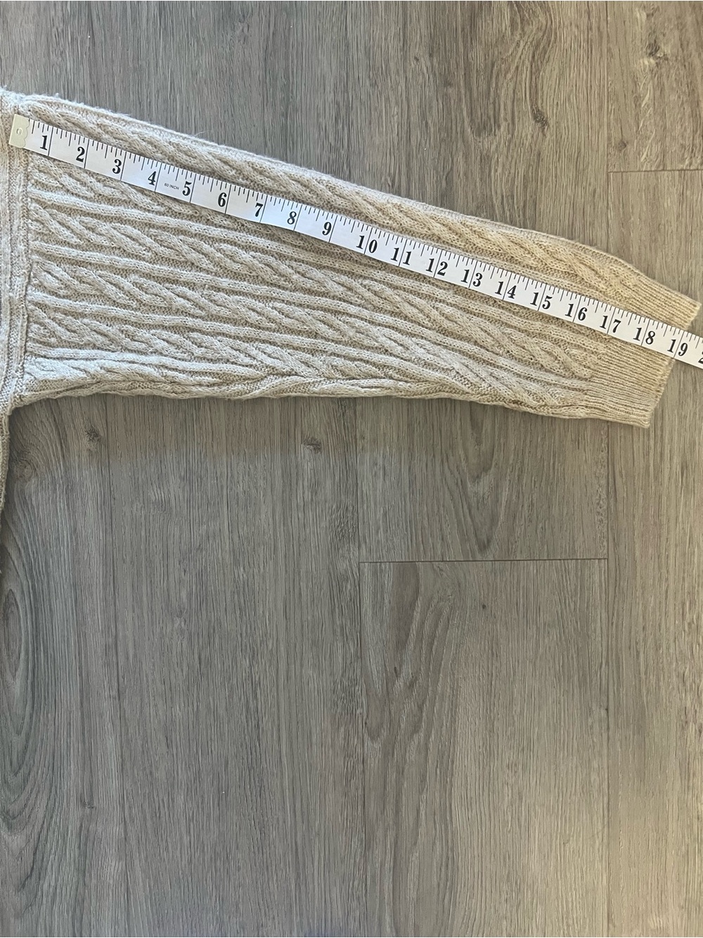 Cable Knit Collared Sweater - Beige - Picture 6 of 6